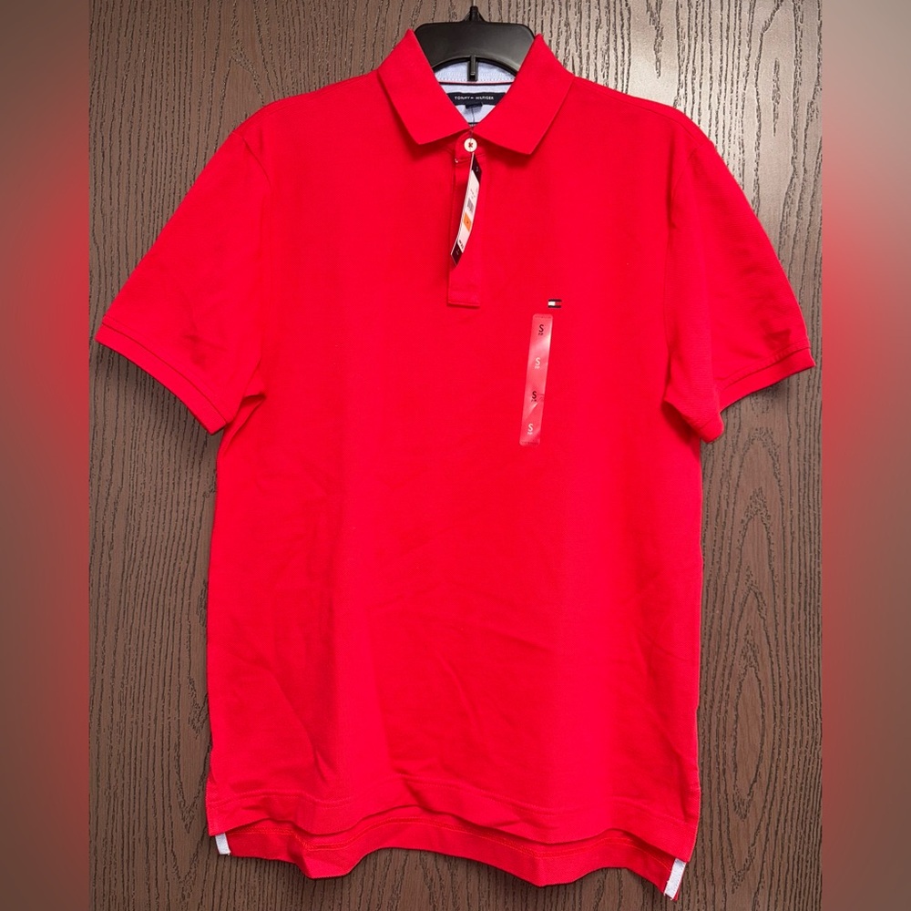Tommy Hilfiger Bold Red Polo Shirt